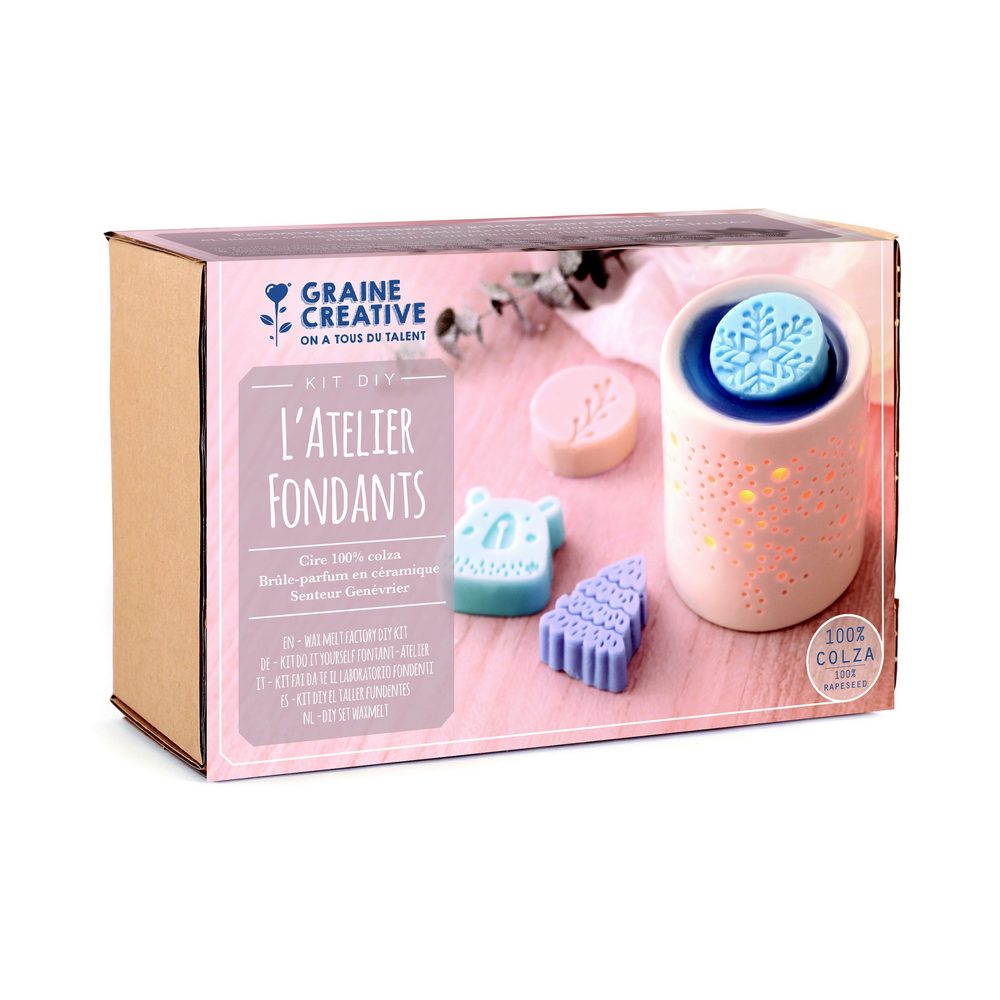 Graine Creative Sada na výrobu vonných vosků s aromalampou se zimní tematikou - 3 sady