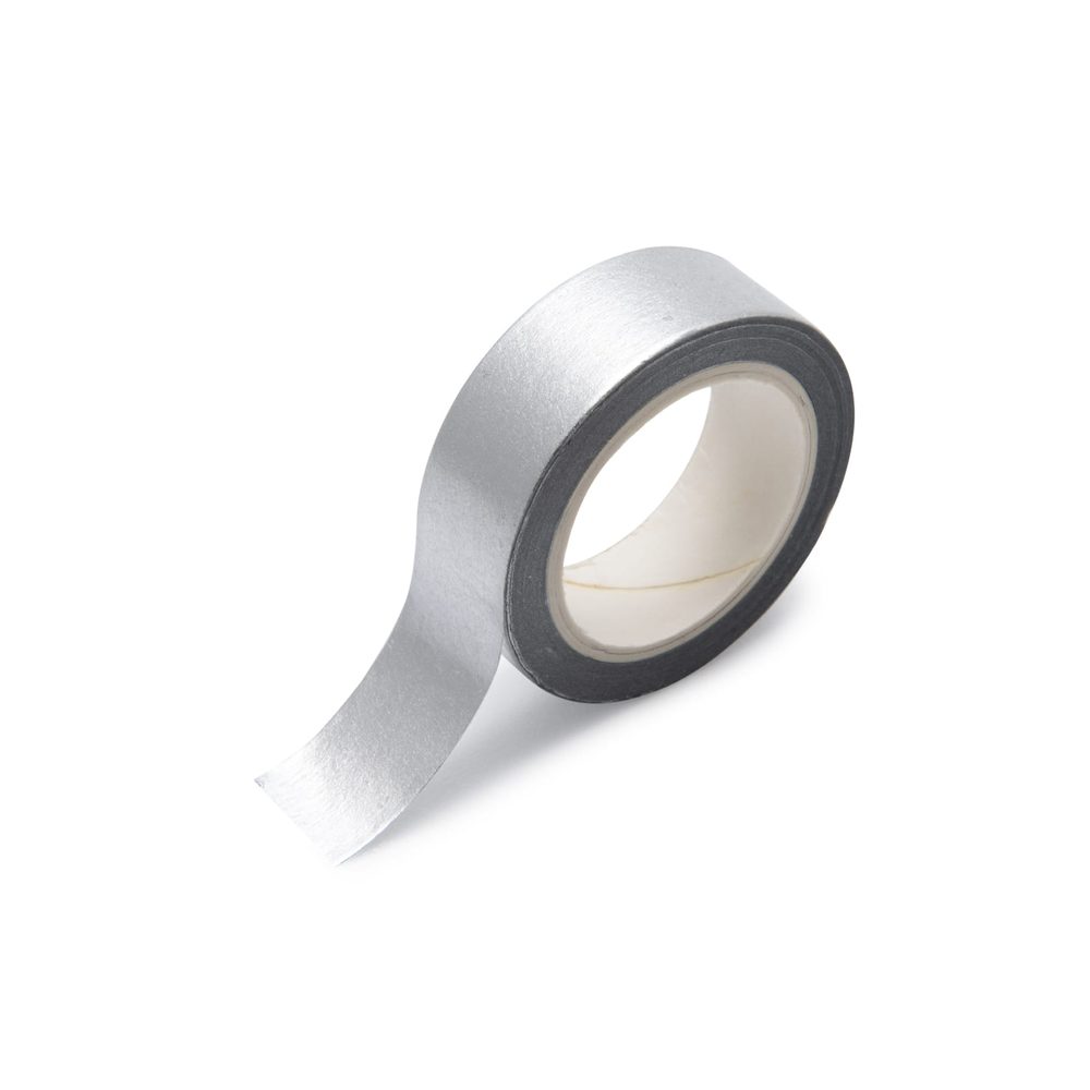 Washi páska 10m stříbrná - 5 ks