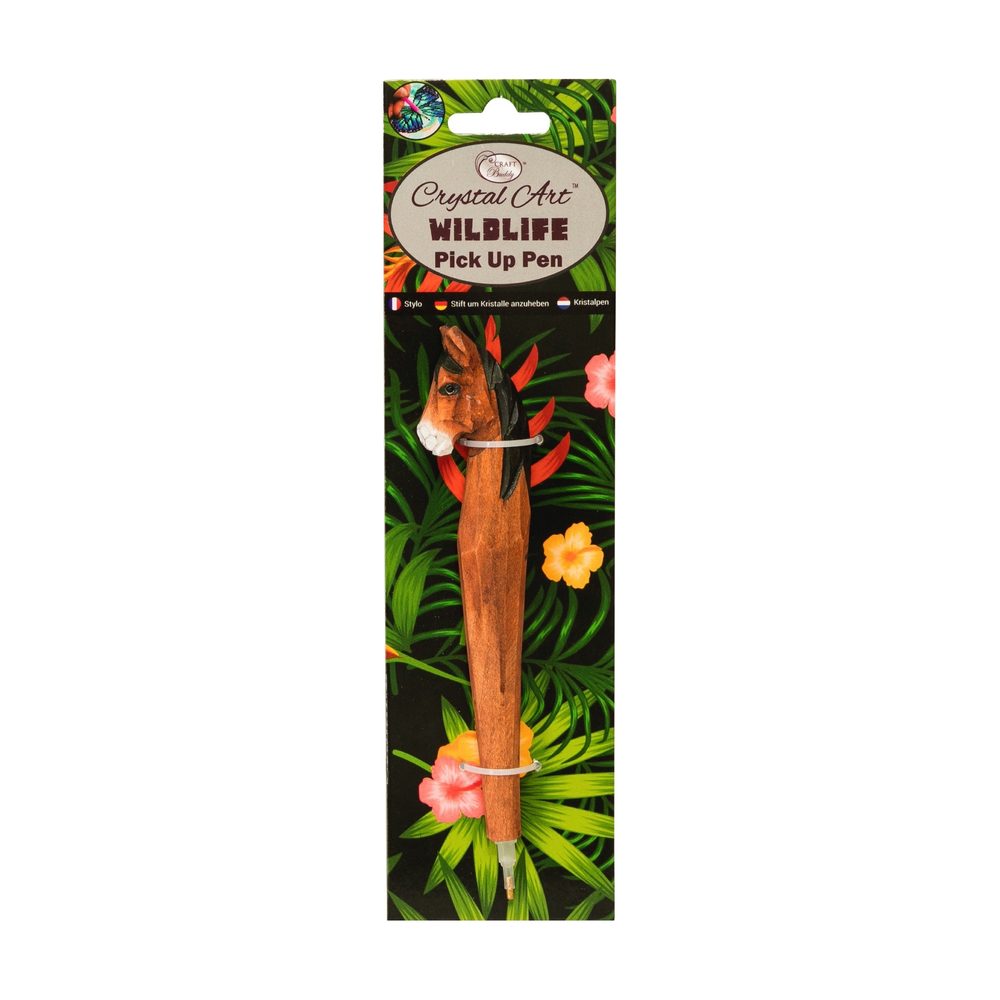 Pero na diamantové malování s motivem koně - 1 ks