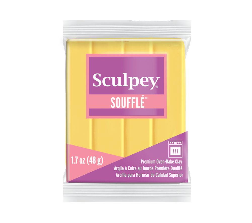 Sculpey SOUFFLÉ Canary kanárková žlutá - 5 ks - 5 ks
