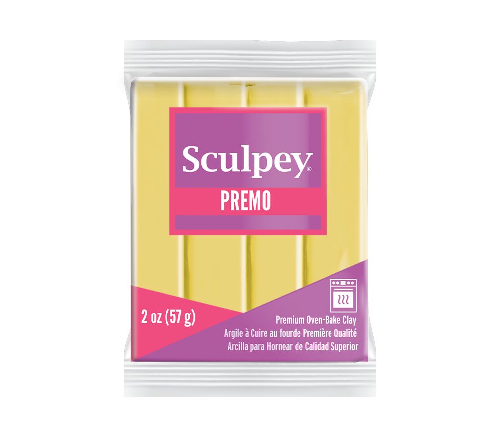 Sculpey PREMO Fluorescent Yellow neonová žlutá - 5 ks - 5 ks