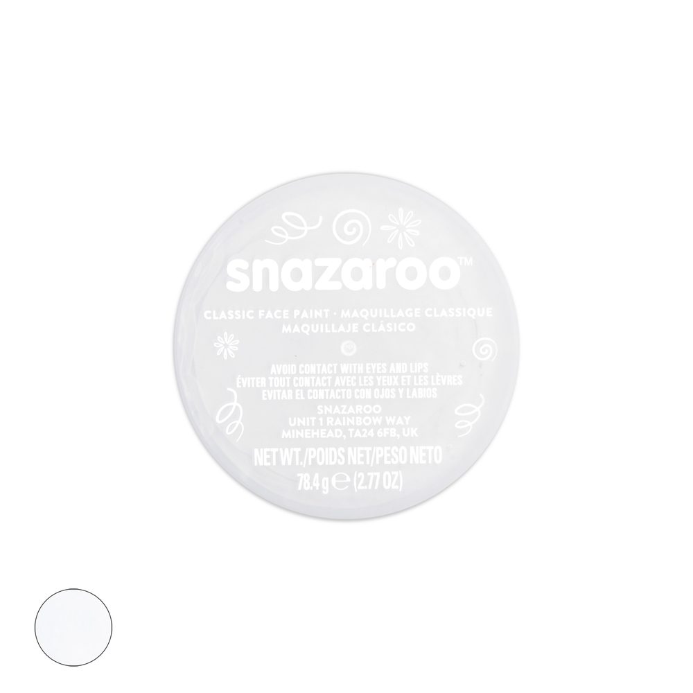 Snazaroo barva na obličej bílá 75ml - 3 ks