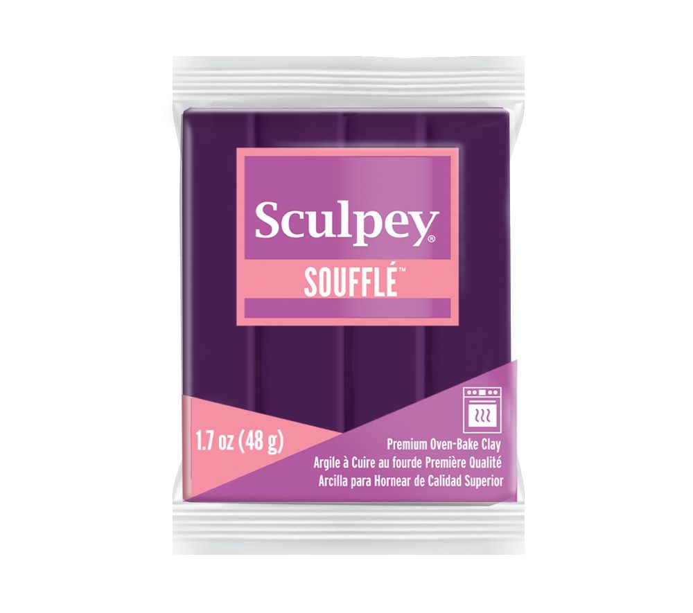 Sculpey SOUFFLÉ Royalty královská fialová - 5 ks - 5 ks