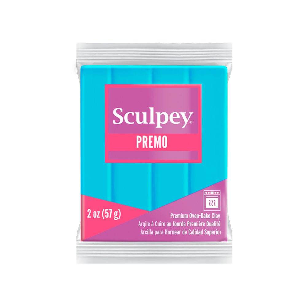 Sculpey PREMO Turquoise tyrkysová - 5 ks - 5 ks