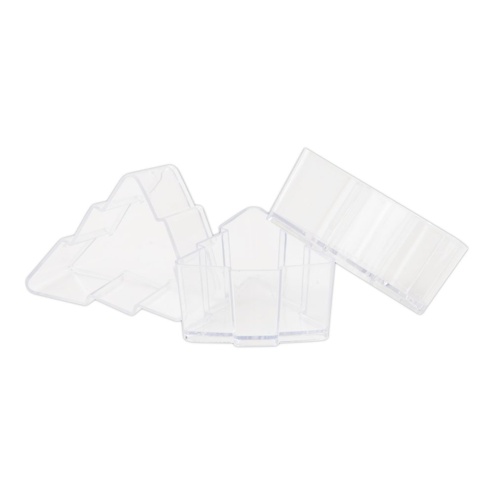 Kelímek na čajovou svíčku vánoční stromeček 22x51mm - 9 ks