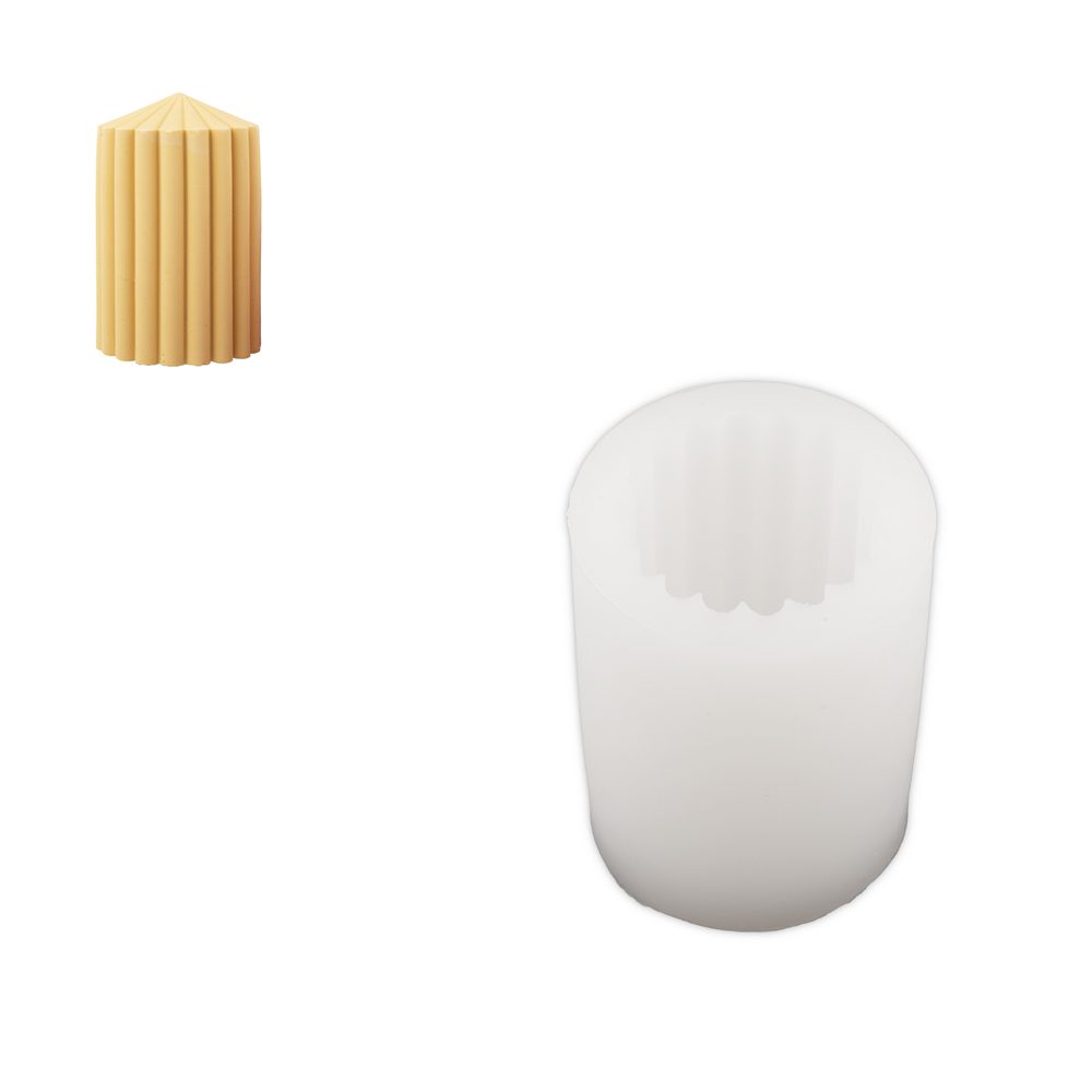 Manumi Silikonová forma na odlévání kreativní hmoty válec 63x84mm - 3 ks