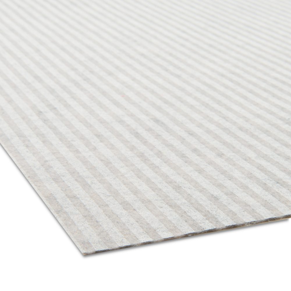 Filc / plsť pruhovaný motiv 1mm béžovo-krémové - 3 ks