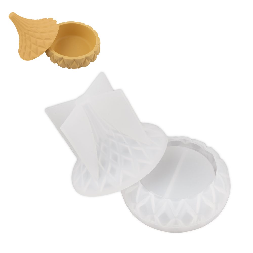 Manumi Sada 2 dílů silikonových forem na odlévání kreativní hmoty krabička ve tvaru kapky - 3 sady