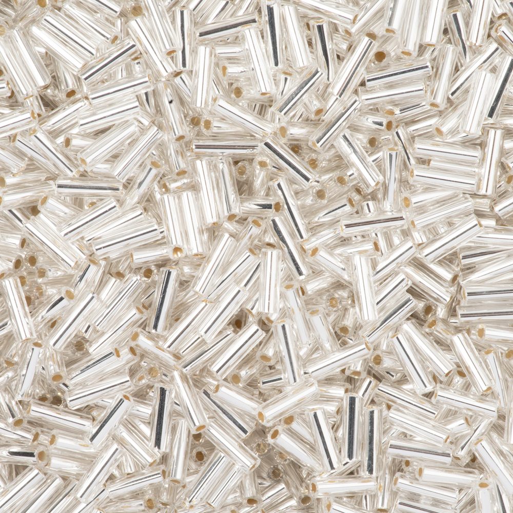 PRECIOSA ORNELA Rokajlové korálky - PRECIOSA rokajl čípky 50 g 7 mm stříbrné - 1 ks