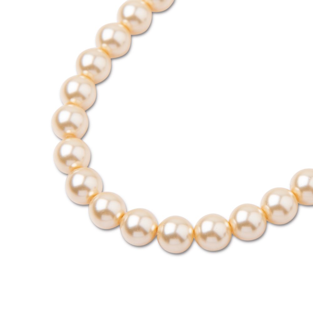 Levně Preciosa kulatá perla MAXIMA 4 mm Pearl Effect Cream - 30 ks