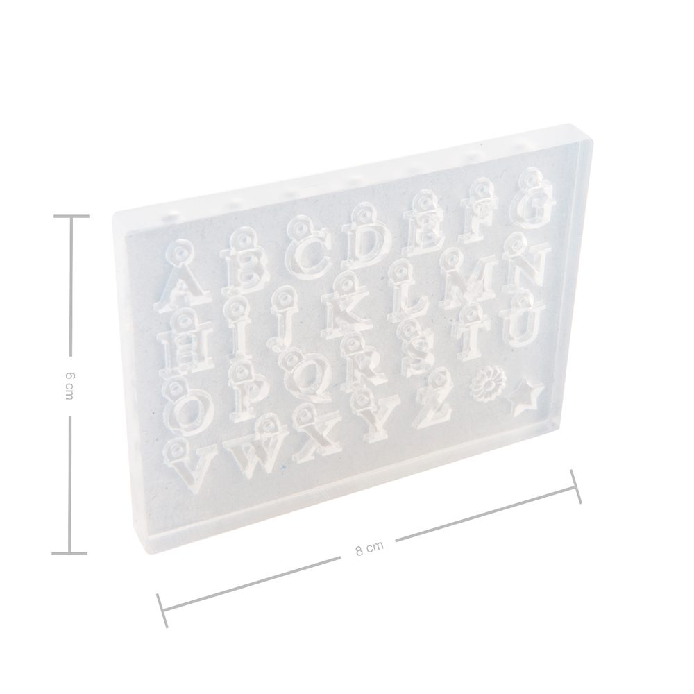 Art Clay Silver silikonová vytlačovací forma Písmena - 3 ks