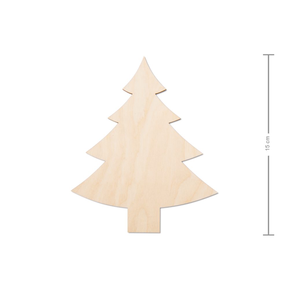 Dřevěný výřez stromek 15cm - 3 ks