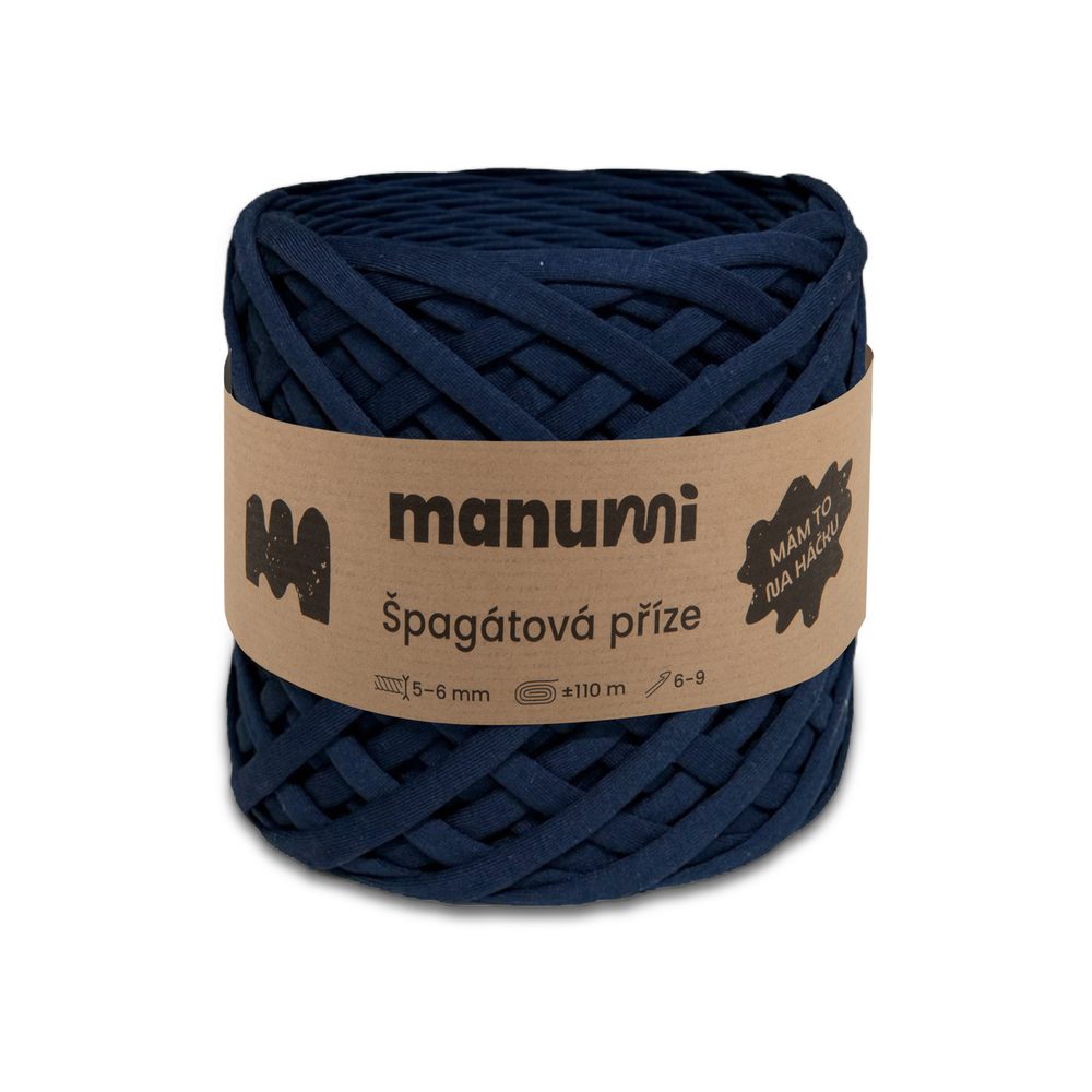 Manumi špagátová příze tmavě modrá - 3 ks