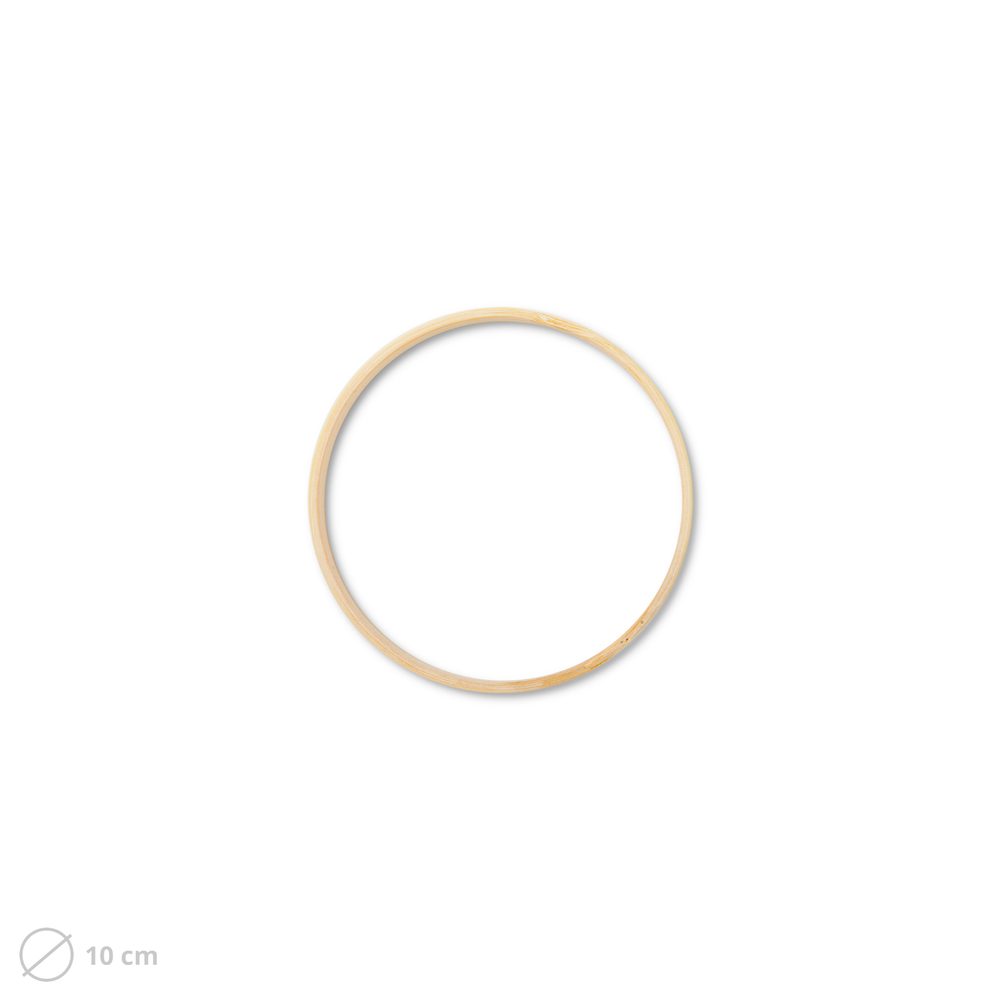 Dřevěný kruh na macramé 10cm - 3 ks