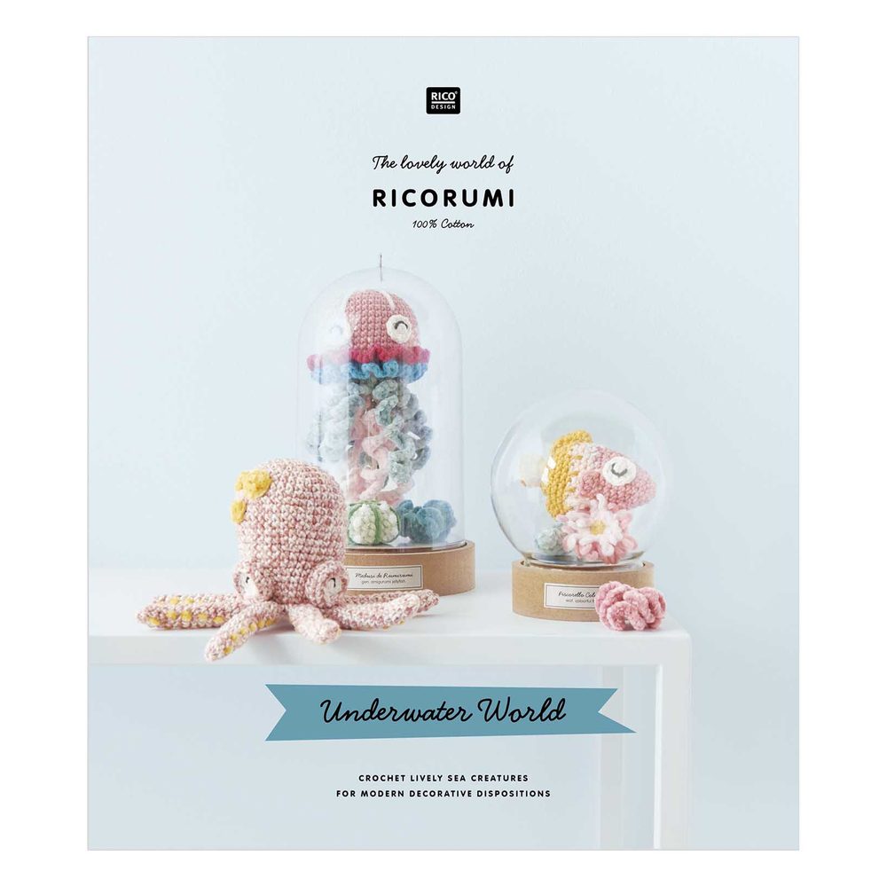 Rico Design Kniha návodů na háčkování Ricorumi Svět pod vodou anglická verze - 1 ks