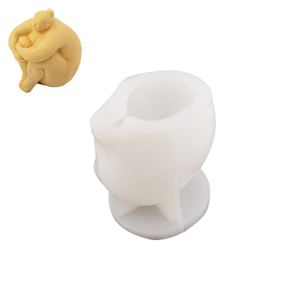 Manumi Silikonová forma na odlévání kreativní hmoty kyprá žena 80x77x105mm - 1 ks
