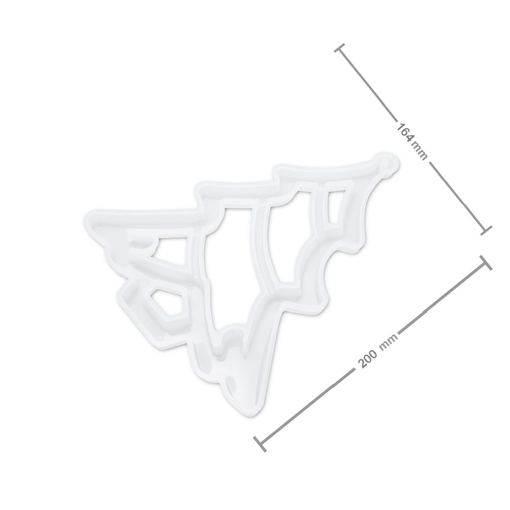Silikonová forma na odlévání kreativní hmoty vánoční stromeček 200x164x11mm - 1 ks