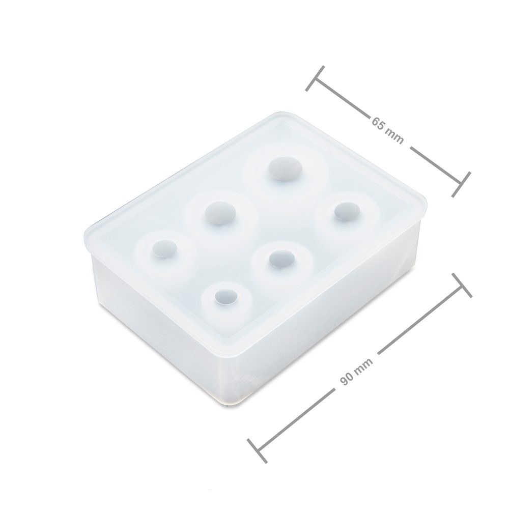 Silikonová forma na odlévání křišťálové pryskyřice kuličky - 1 ks