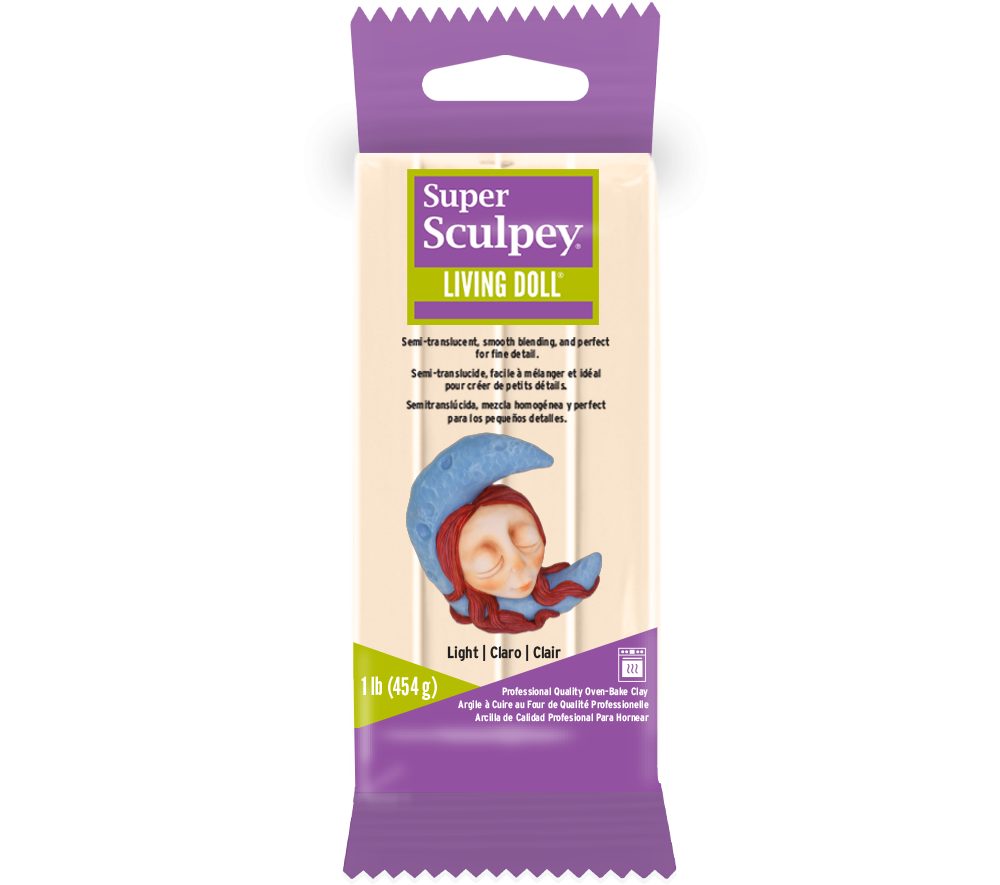 Sculpey Super 454 g Living Doll světlá - 3 ks