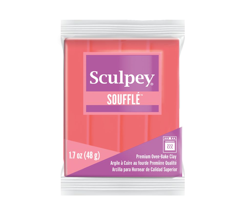 Sculpey SOUFFLÉ Mandarin oranžová - 5 ks - 5 ks