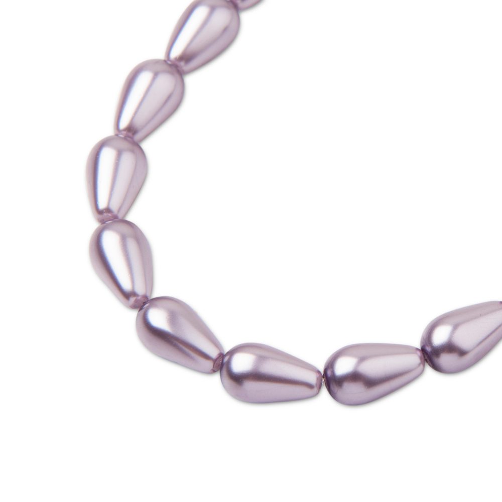 Preciosa perla hruška 10x6mm Pearl Effect Lavender - 12 ks