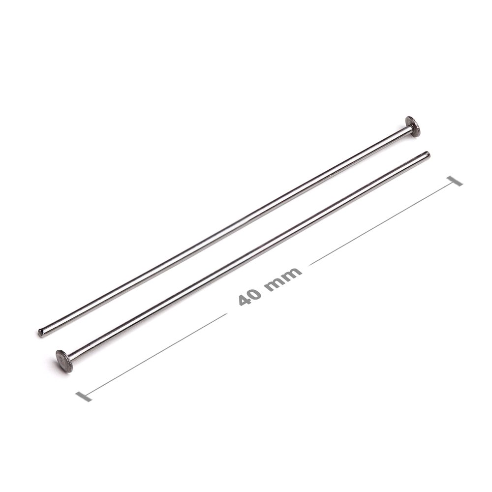 Ketlovací nýtové jehly z chirurgické oceli 316L 40 mm - 200 ks