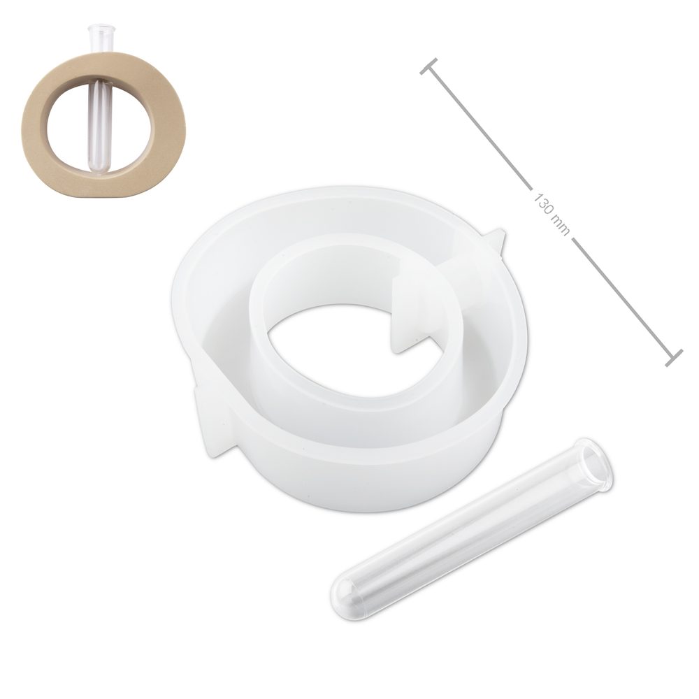 Manumi Silikonová forma na odlévání kreativní hmoty váza s 3 tubami 120x130x40mm - 3 ks