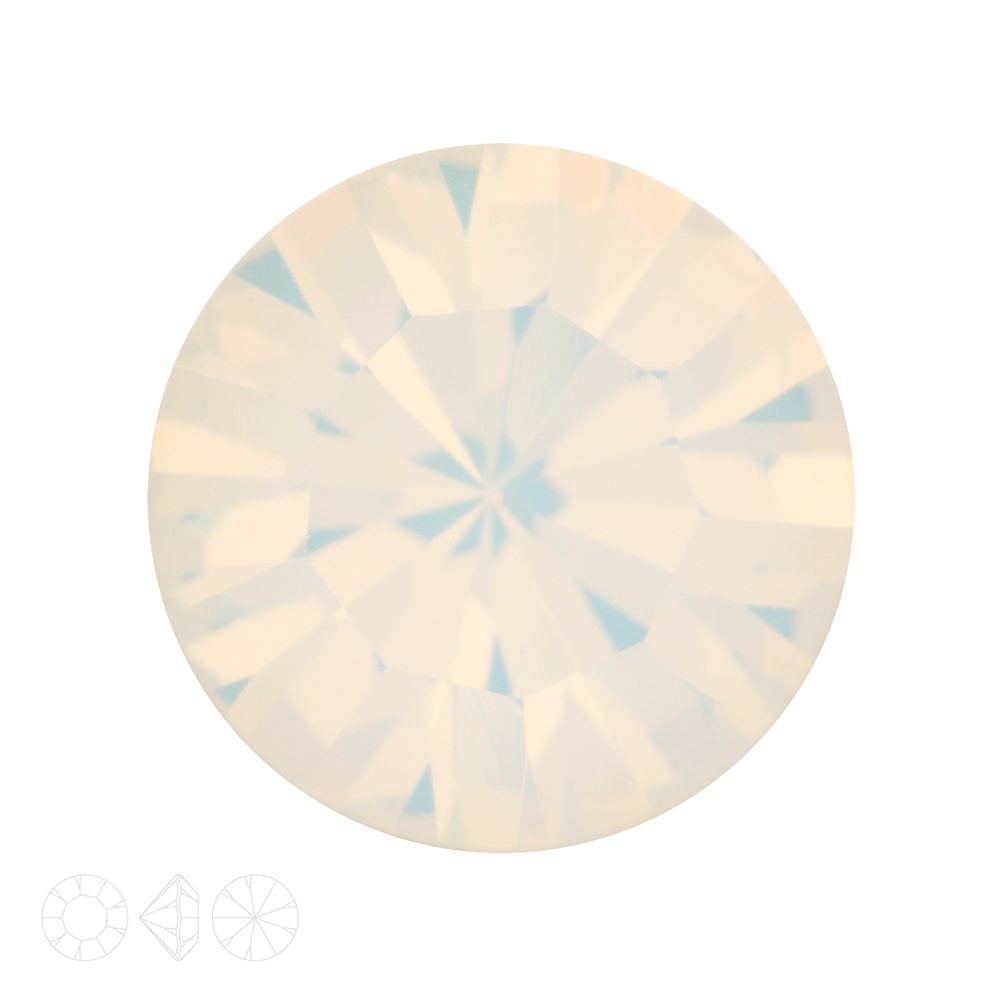 Preciosa MC Šaton MAXIMA SS39 White Opal - 18 ks