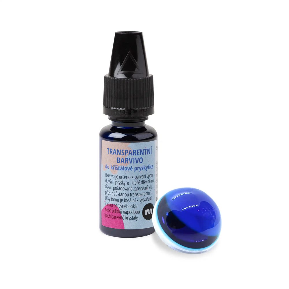 Manumi Transparentní NANO barvivo do křišťálové pryskyřice modré 5ml - 5 ks - 5 ks
