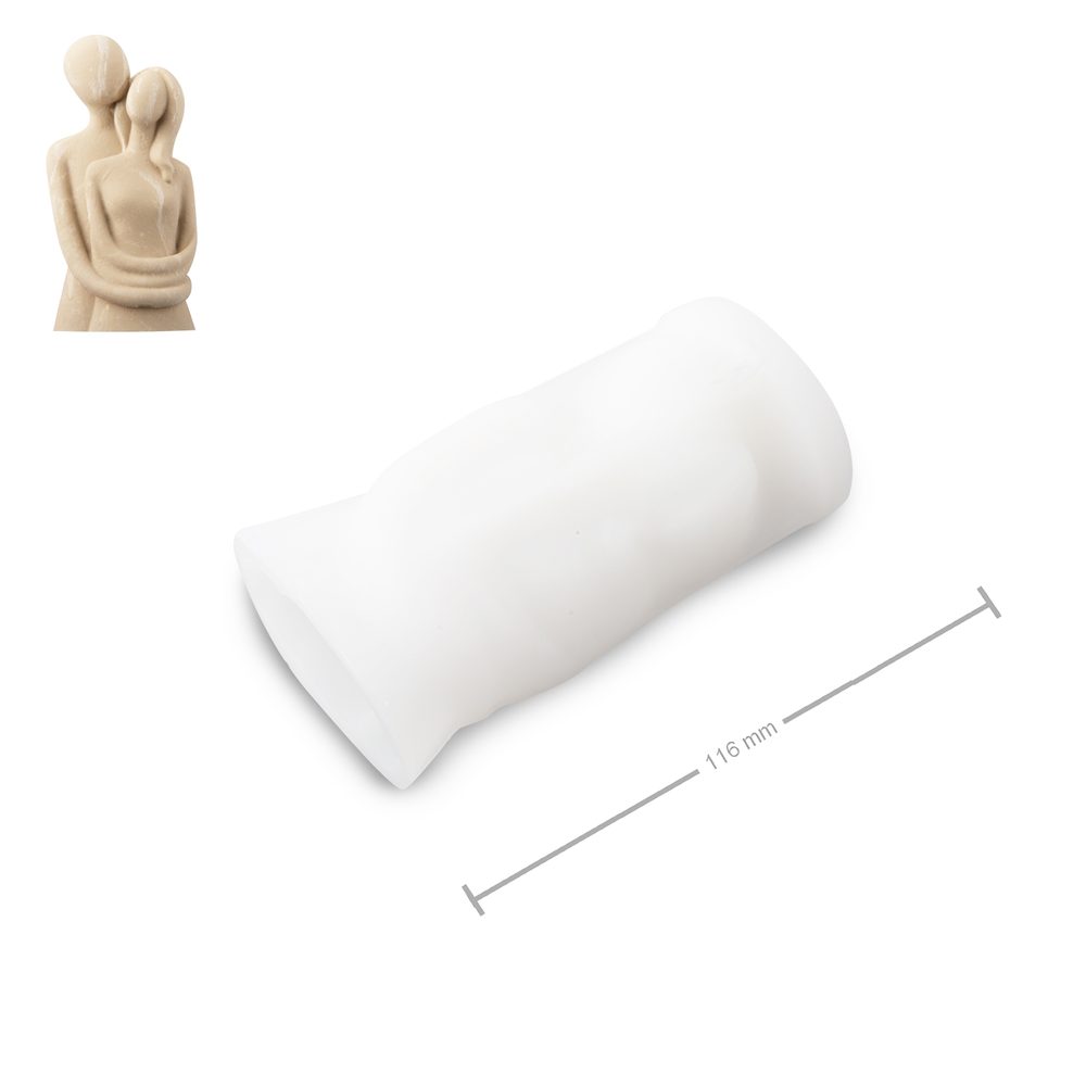 Manumi Silikonová forma na odlévání kreativní hmoty objetí 56x41x116mm - 3 ks