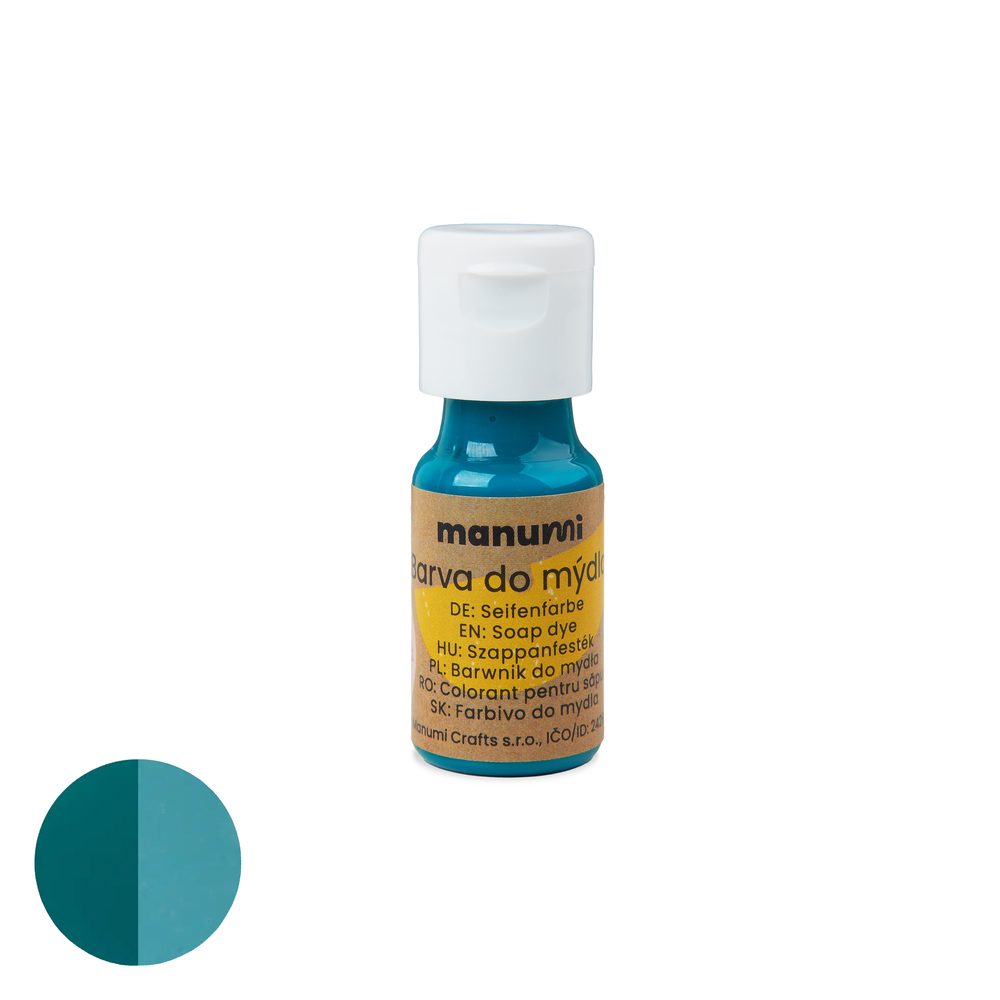 Manumi tekutá barva do mýdla 10 ml neonově modrá - 3 ks