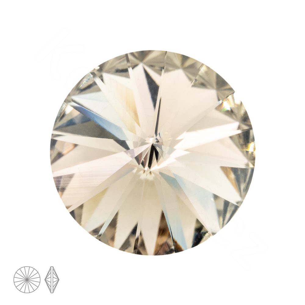 Preciosa MC Rivoli MAXIMA SS47 Black Diamond - 2 ks