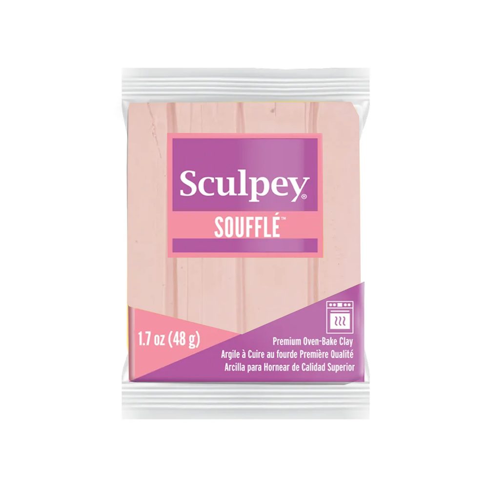 Sculpey SOUFFLÉ Almond rose mandlově růžová - 5 ks