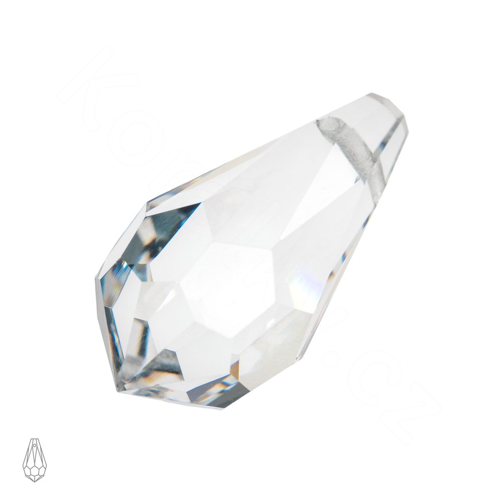 Preciosa MC přívěsek kapka 984 5,5x11mm Crystal - 4 ks