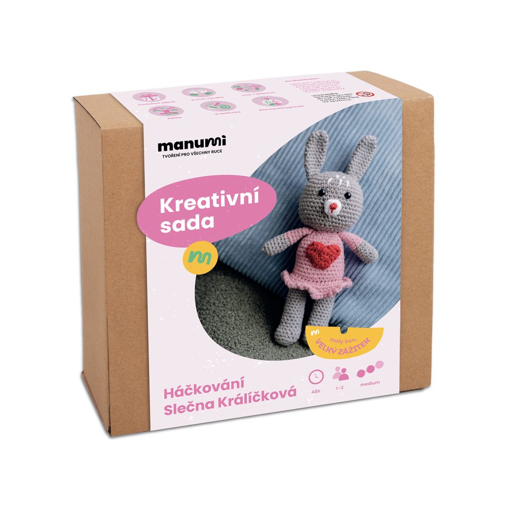 Manumi kreativní sada na háčkování slečna Králíčková - 3 ks