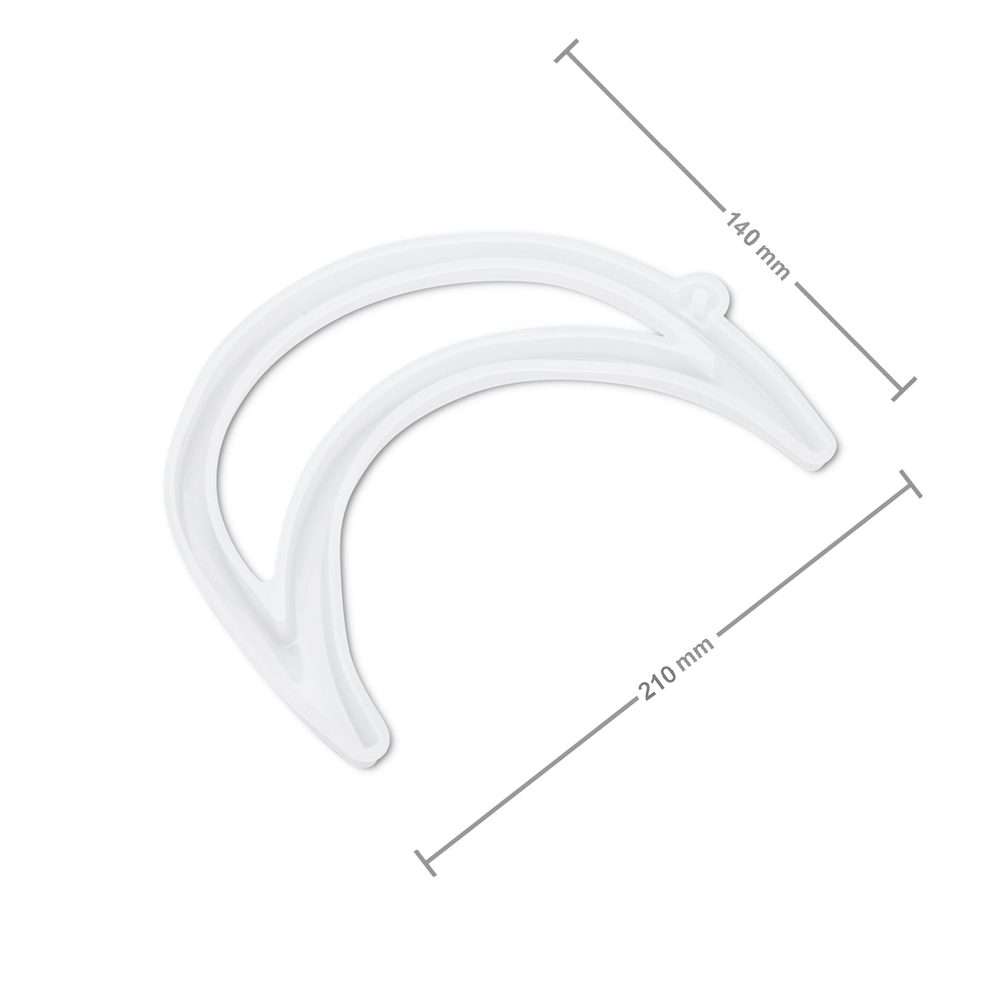 Silikonová forma na odlévání kreativní hmoty měsíc 210x140x11mm - 1 ks
