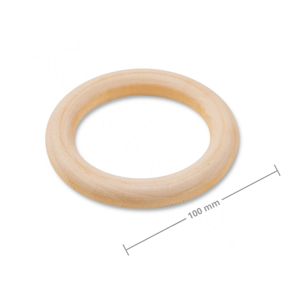 Dřevěný dekorační kroužek 100x15mm - 1 ks
