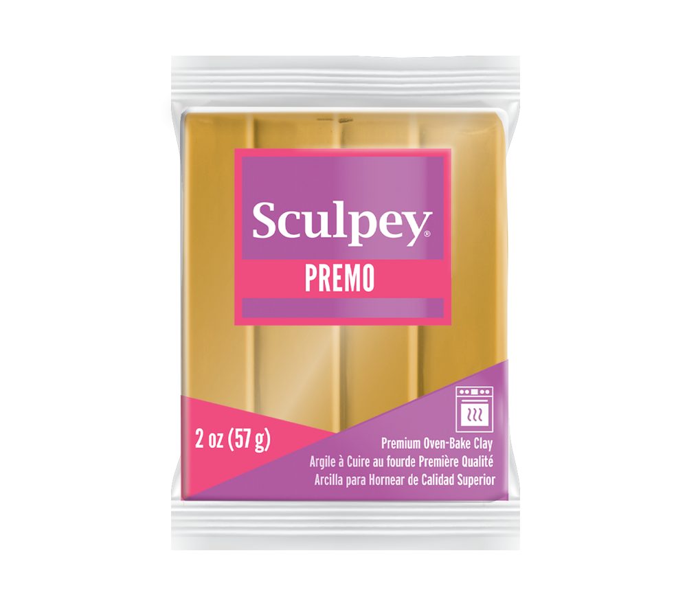 Sculpey PREMO 18K Gold zlatá barva - 5 ks - 5 ks