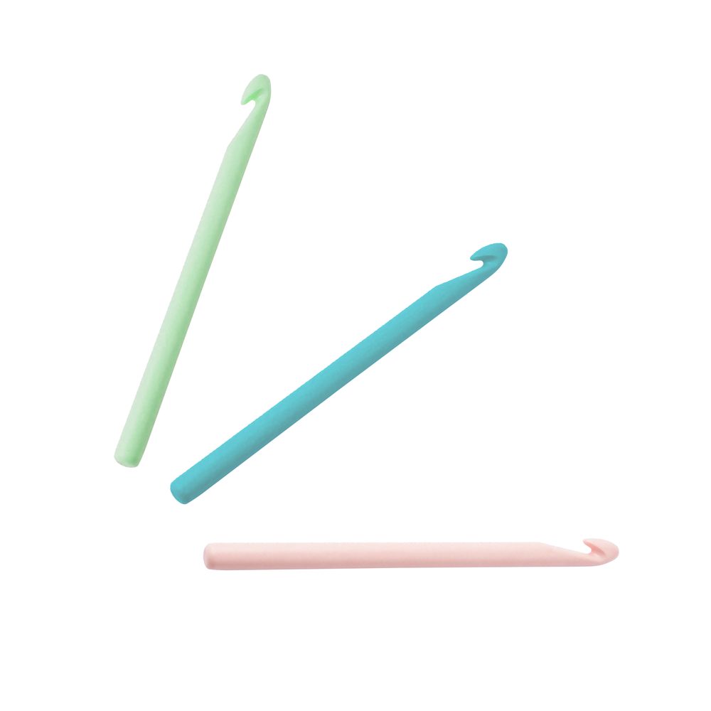 Háček na háčkování plastový 9 mm - 3 ks