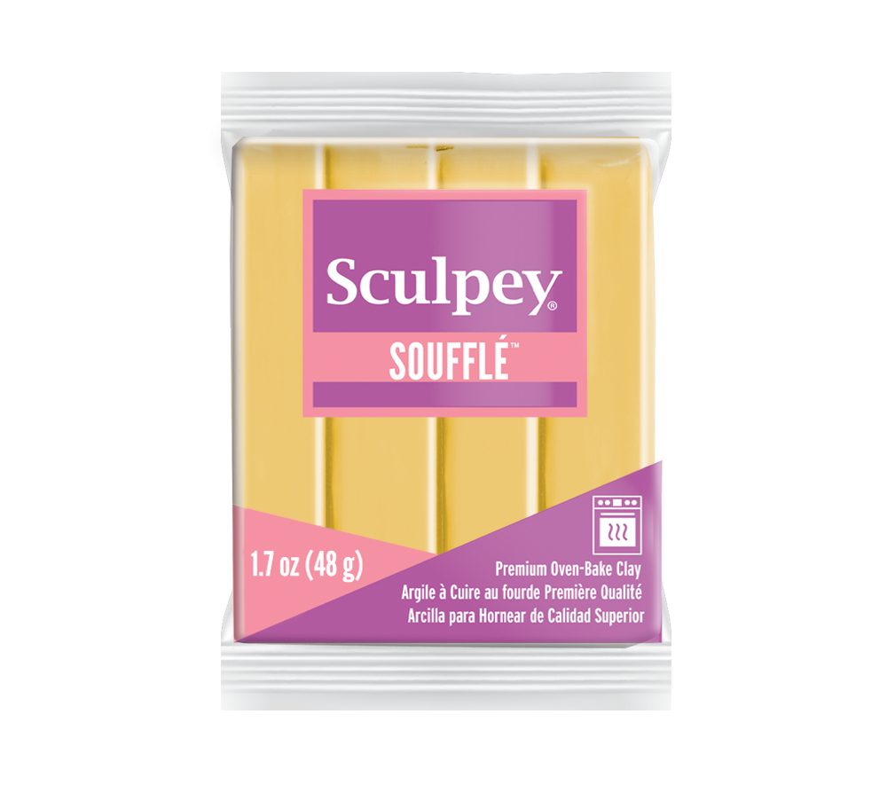Sculpey SOUFFLÉ Ochre okrová - 5 ks - 5 ks