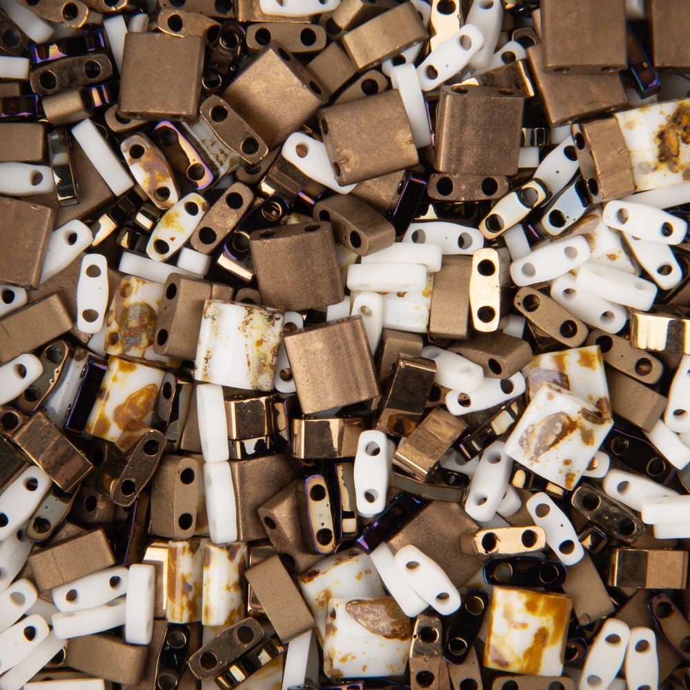 Miyuki Tila směs skleněných korálků Pebbles - 21 g