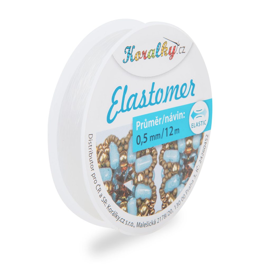 Manumi Elastomer 0,5mm/12m čirý - 5 ks