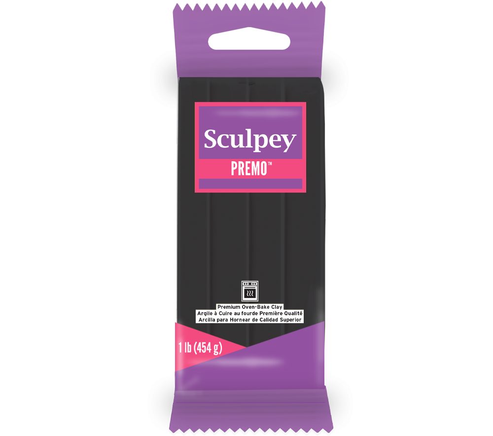 Sculpey PREMO 454g Black černá - 3 ks