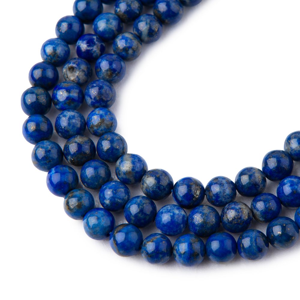 Korálky z minerálu Lapis Lazuli AA 6 mm - 30 ks
