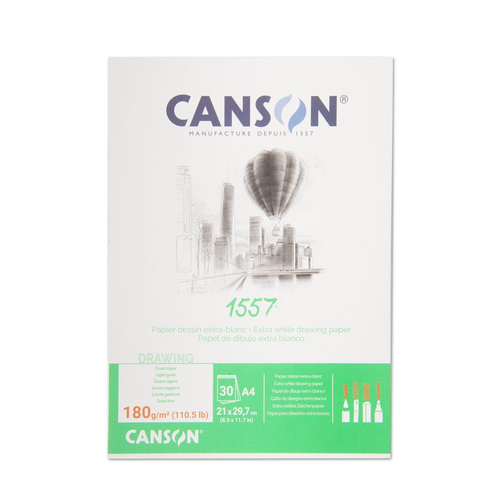 Canson sketch pad 1557 30 sheets A4 180 g m glued Manumi.eu