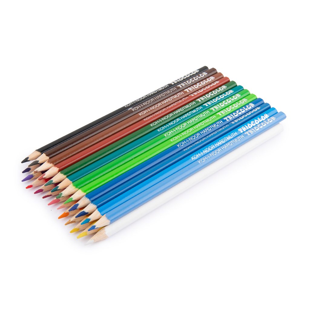 Koh-i-noor coloured pencils TRIOCOLOR 24pcs | Manumi.eu