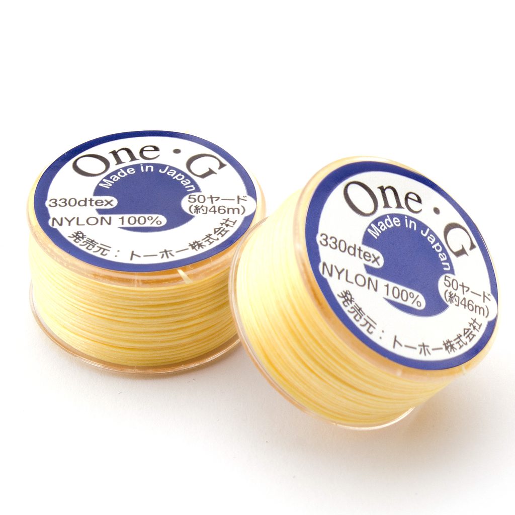 Toho One-G nylon beading thread light yellow No.2