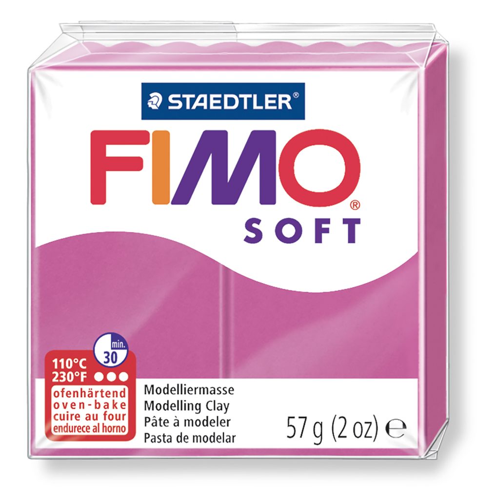FIMO Staedtler Fimo Soft Polymer Clay 2oz-Raspberry 