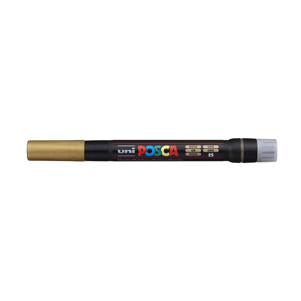 POSCA acrylic brush tip marker PCF-350 gold | Manumi.eu