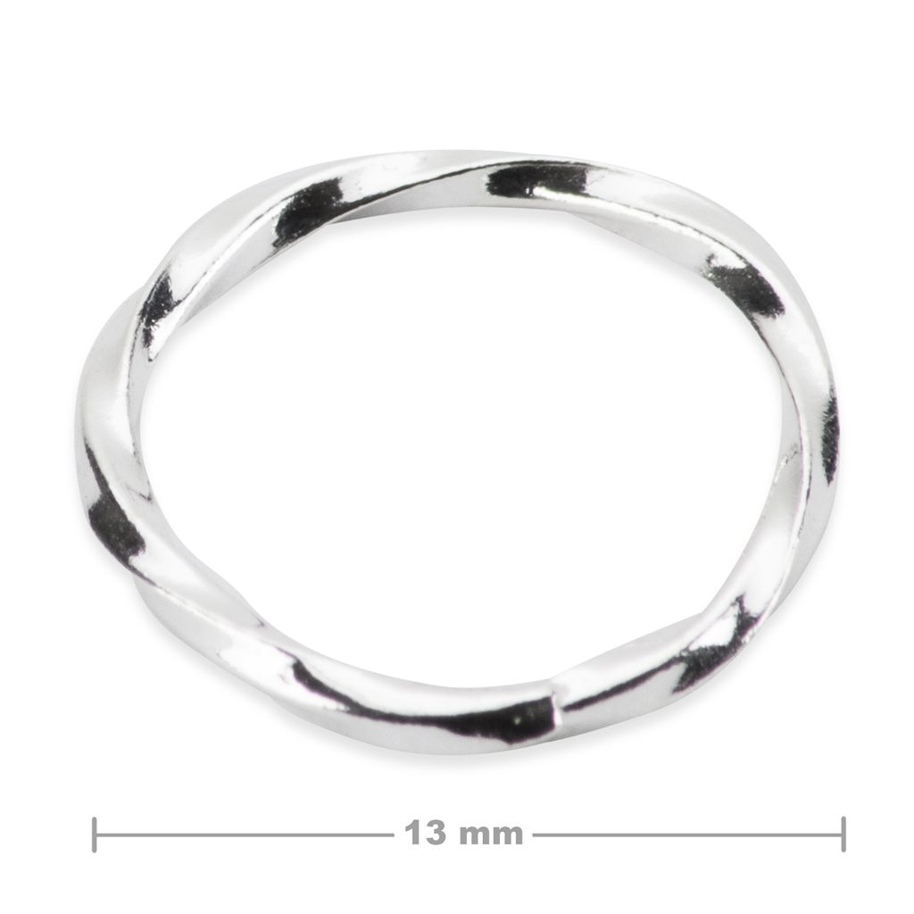 Solid 925 Sterling Silver Polished Heart Bangle 13mm